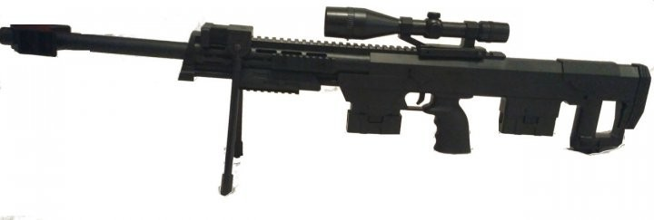 Пистолет детский Cyma на шариках 88,5x20,7x9,7 см Оливковый (IW-181-W-94)