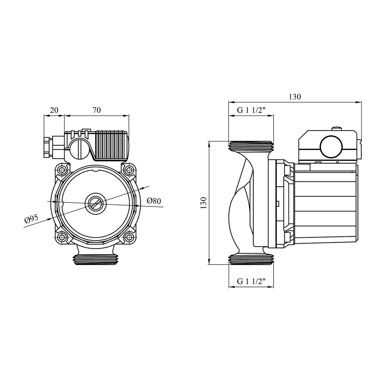Насос циркуляційний Forwater WRS 25/6-130 Green Wilo (2681047259) - фото 2 Насос циркуляційний Forwater WRS 25/6-130 Green Wilo (2681047259) - фото 2