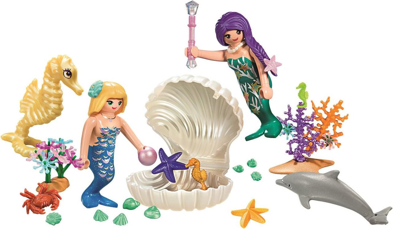 Дитячий ігровий набір Magical Mermaids Carry Case with Hair Clips & Accessories (1959186220)