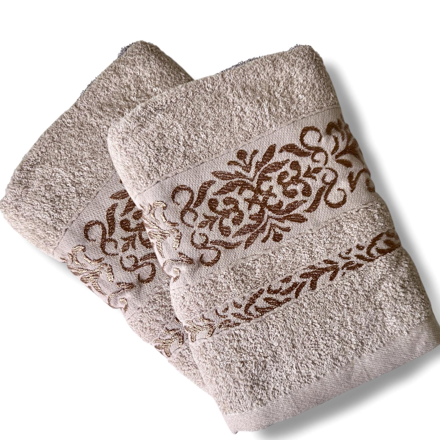 Рушник махровий Malloory Home 70x140 см Бежевий (68-15-180-1) - фото 1 Рушник махровий Malloory Home 70x140 см Бежевий (68-15-180-1) - фото 1