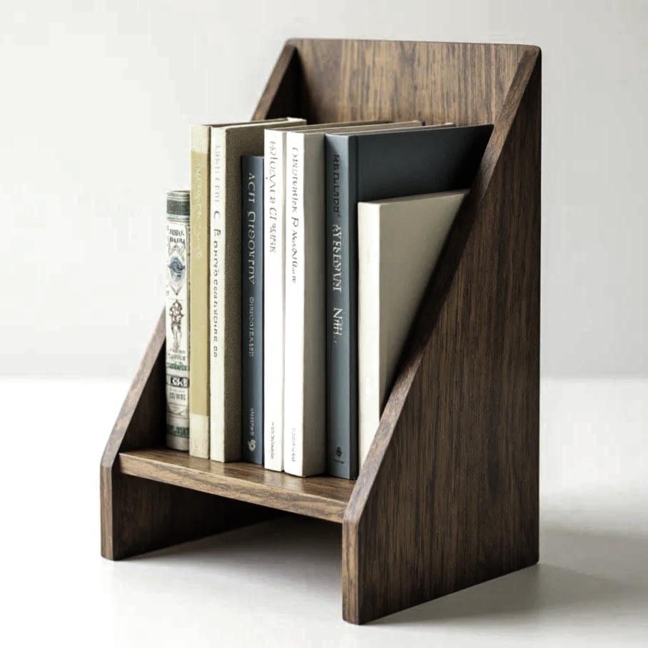 Полка книжная настольная из дерева Вивалор Палисандр (КПА-042202)