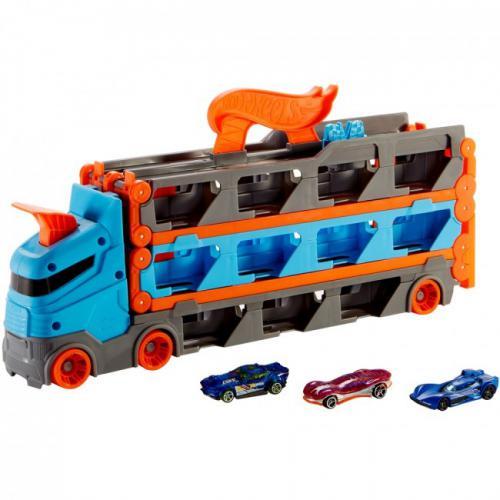 Игрушка грузовик-транспортер Супергонки Hot Wheels (GVG37)
