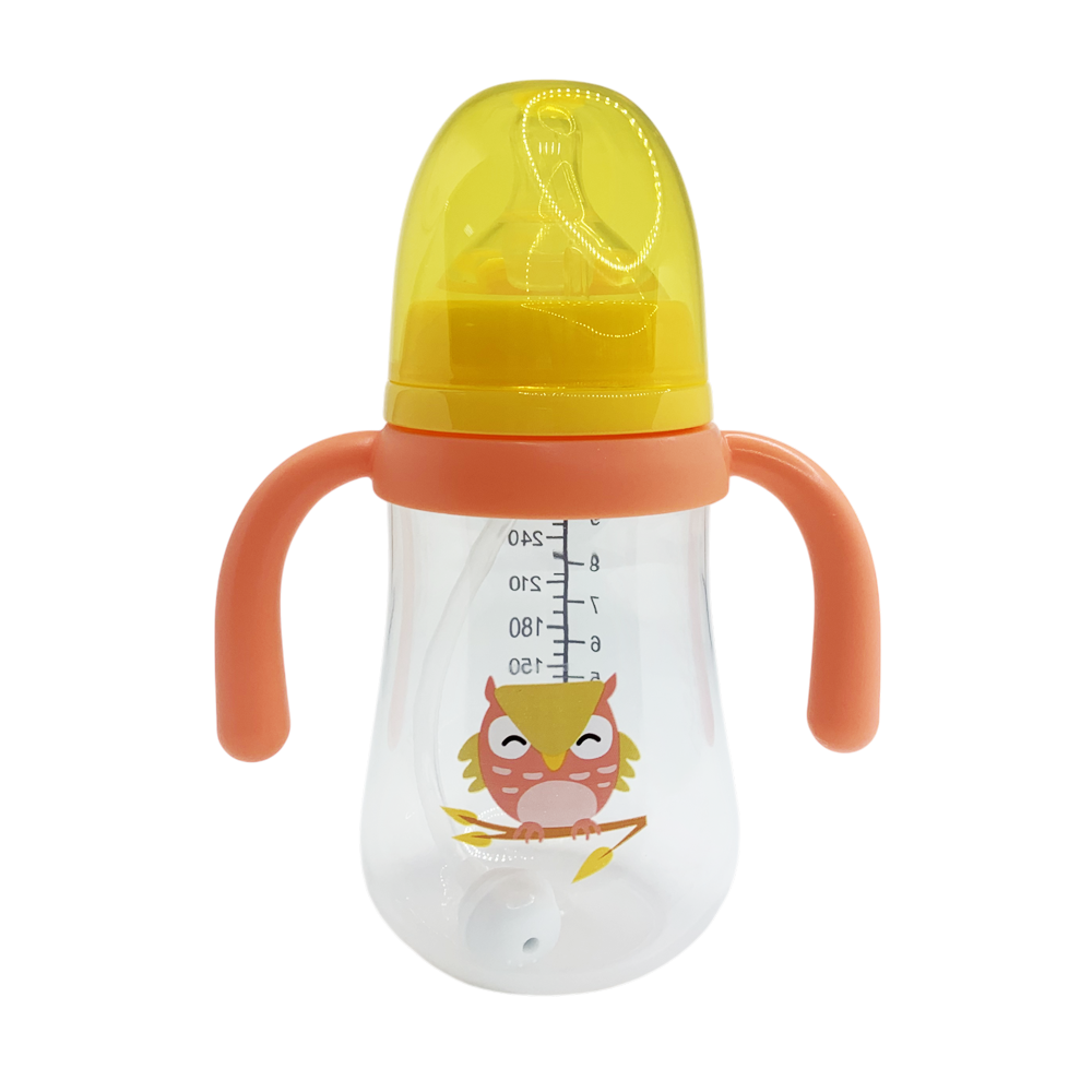 Бутылочка детская с грузиком 270 мл Коралловый (28054215)