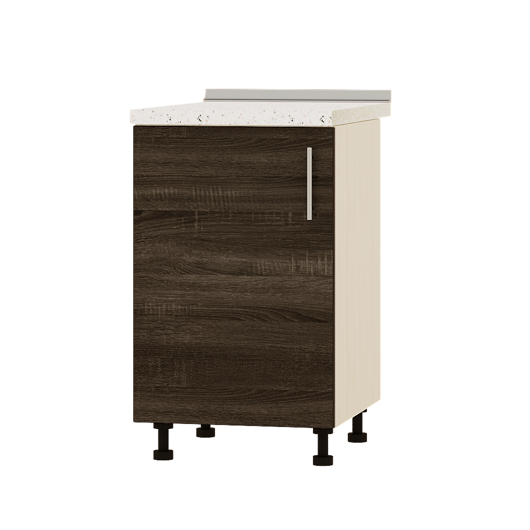 Шкаф нижний Эверест Оптима модуль Низ Н83-500 50х47х85 см Дуб Сонома Трюфель/Дуб Молочный (04052)