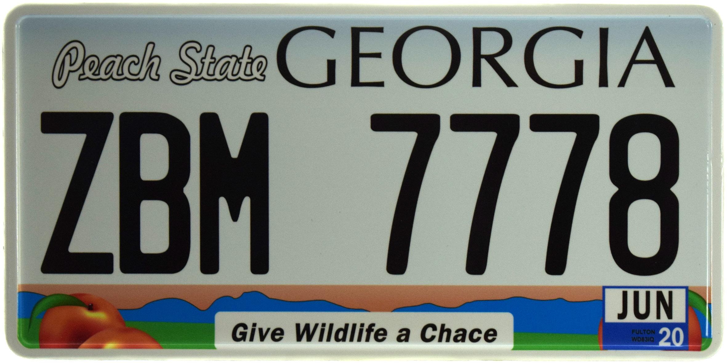 Табличка металлическая "Georgia ZBM 7778" 15x30 см (ms-103731)