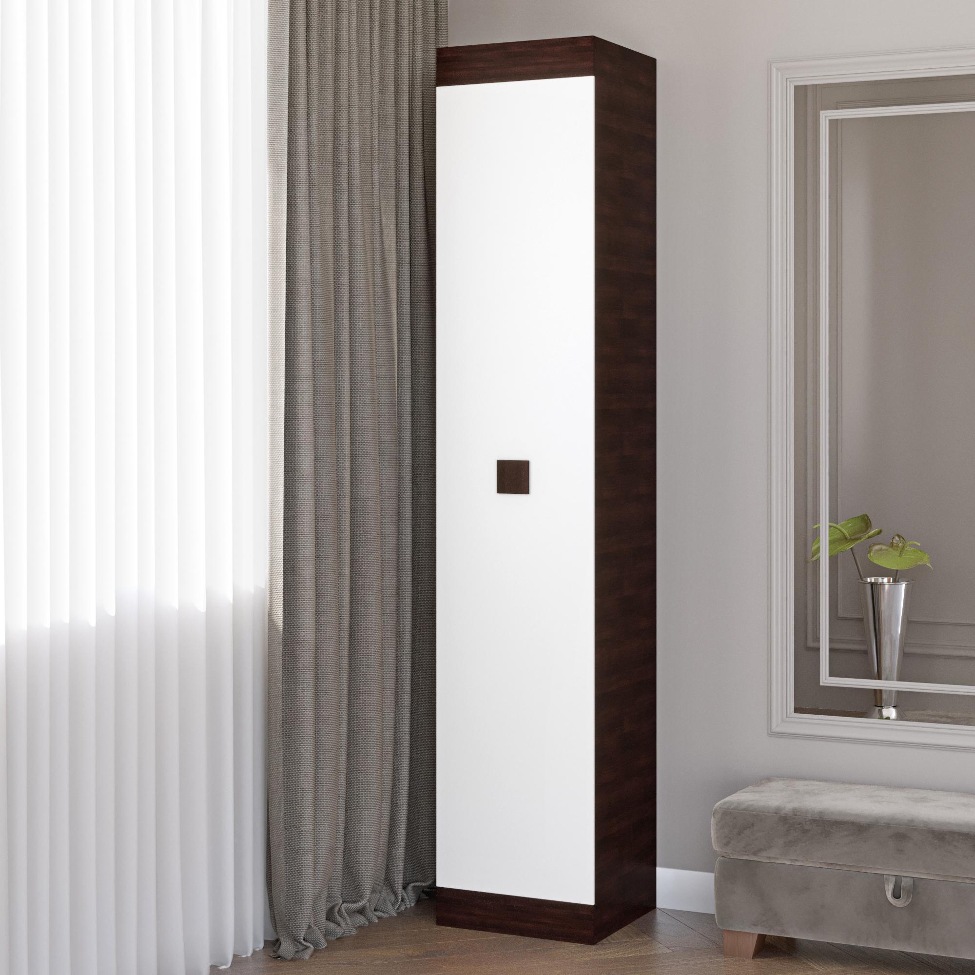 Шкаф-пенал закрытый Эверест Соната Венге темный/Белый (DTM-2277)