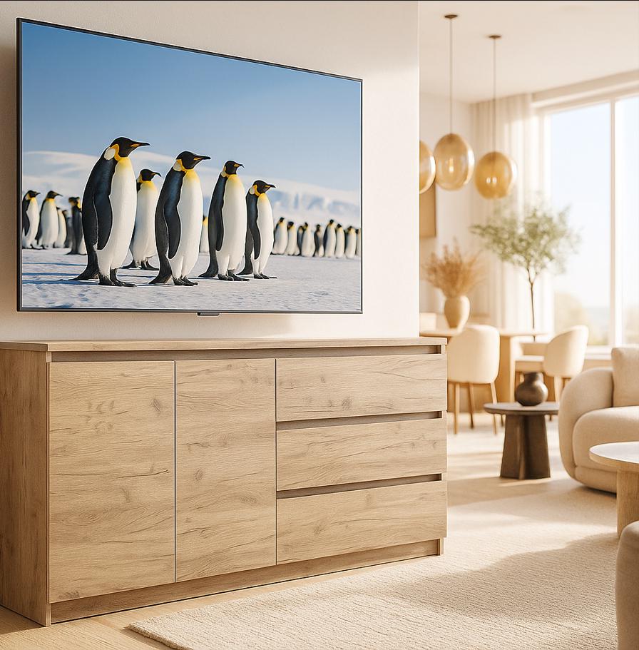 Комод Мастер Форм Брайт телескопические направляющие правосторонний ДСП 1600/44 1580 158х37,6х73 см Дуб крафт серый