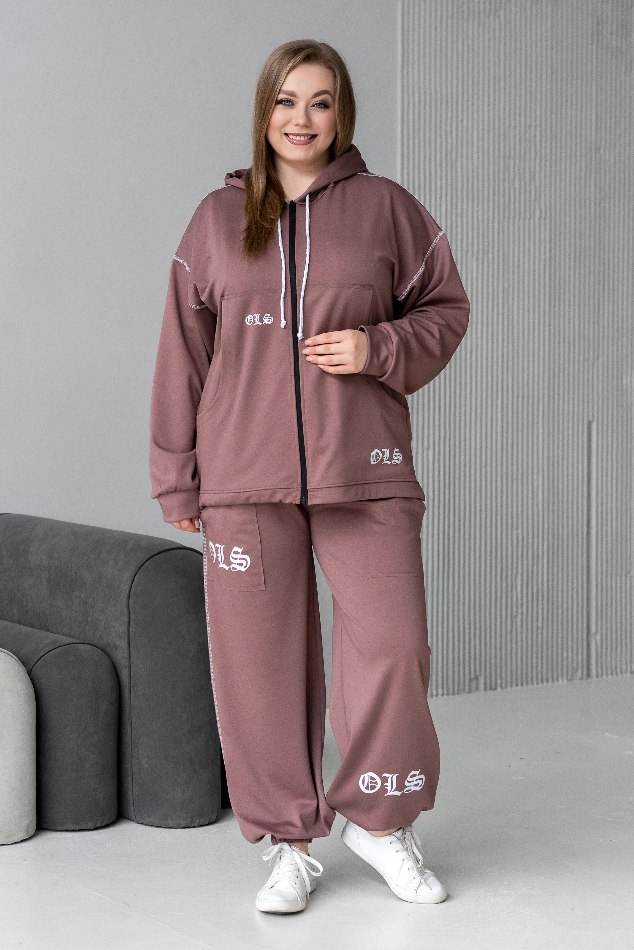 Спортивный костюм женский Милена р. 52 Коричневый (2288072925)