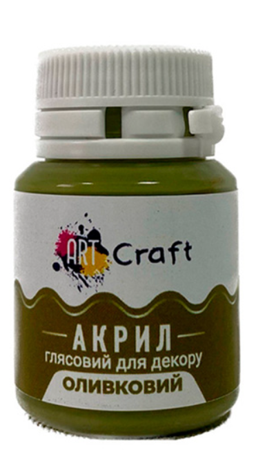 Акриловая краска Art Craft AG-7524 20 мл Оливковый