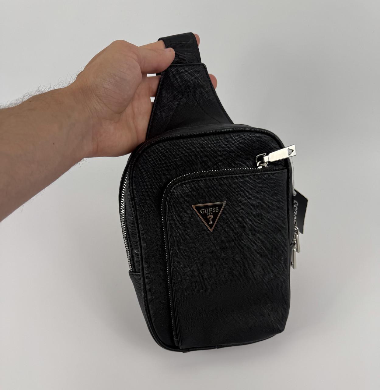 Барсетка через плечо Guess мужская Черный - фото 5 Барсетка через плечо Guess мужская Черный - фото 5