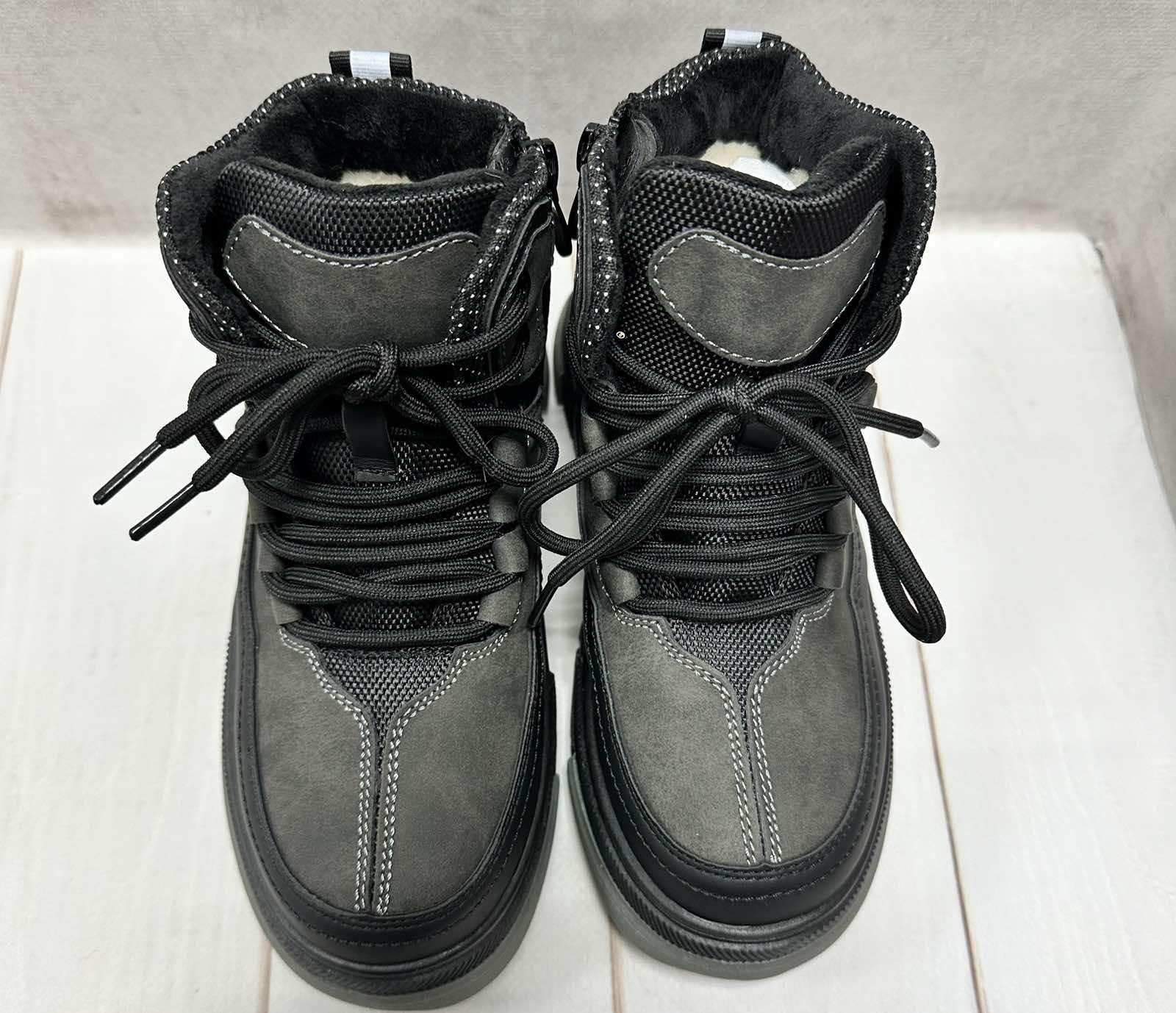 Кросівки зимові дитячі на овчині Paliament р.35 22,65 см Сірий - фото 2 Кросівки зимові дитячі на овчині Paliament р.35 22,65 см Сірий - фото 2