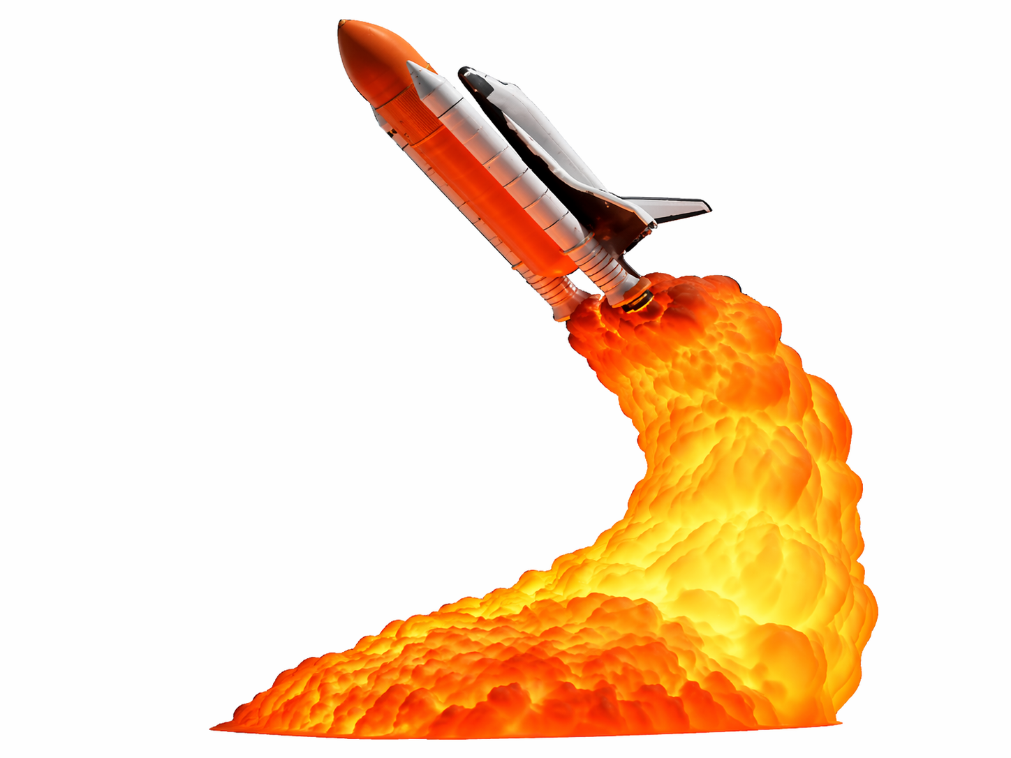 Лампа ночник Ракета светодиодная 3D 215 мм (1009-197-02)