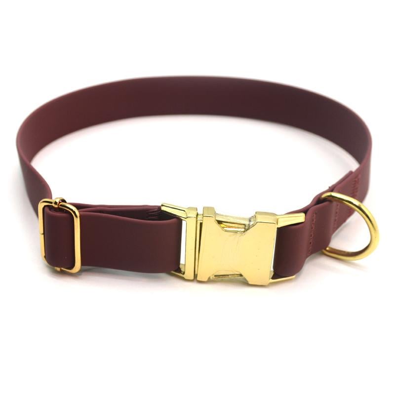 Нашийник для собак біотановий Zoo-hunt Колорит 2,5 см 30-51 см Бордовий