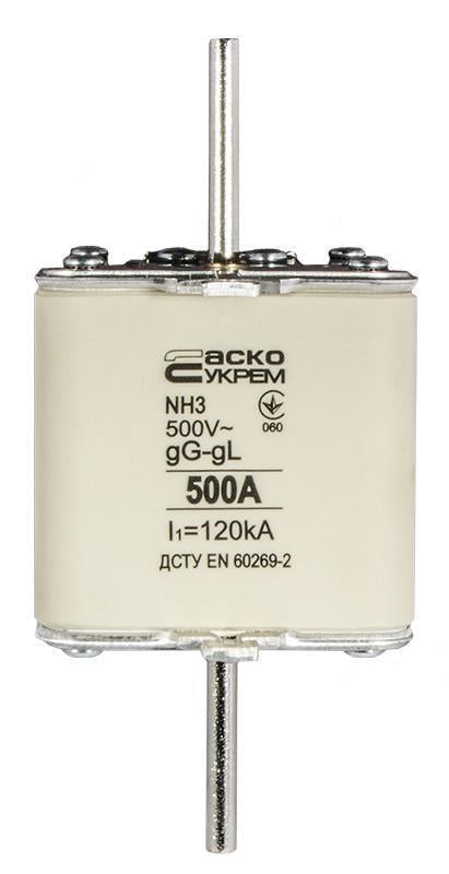 Предохранитель ножной АСКО-УКРЕМ с плавкой вставкой NH3 500A gG (A0050010040) Предохранитель ножной АСКО-УКРЕМ с плавкой вставкой NH3 500A gG (A0050010040)