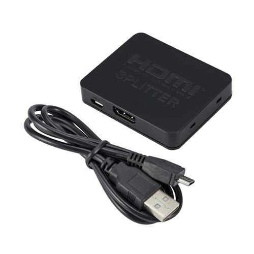 Коммутатор разветвитель HDMI to 2xHDMI FullHD 3D HDMI 2.0 Black (283987)