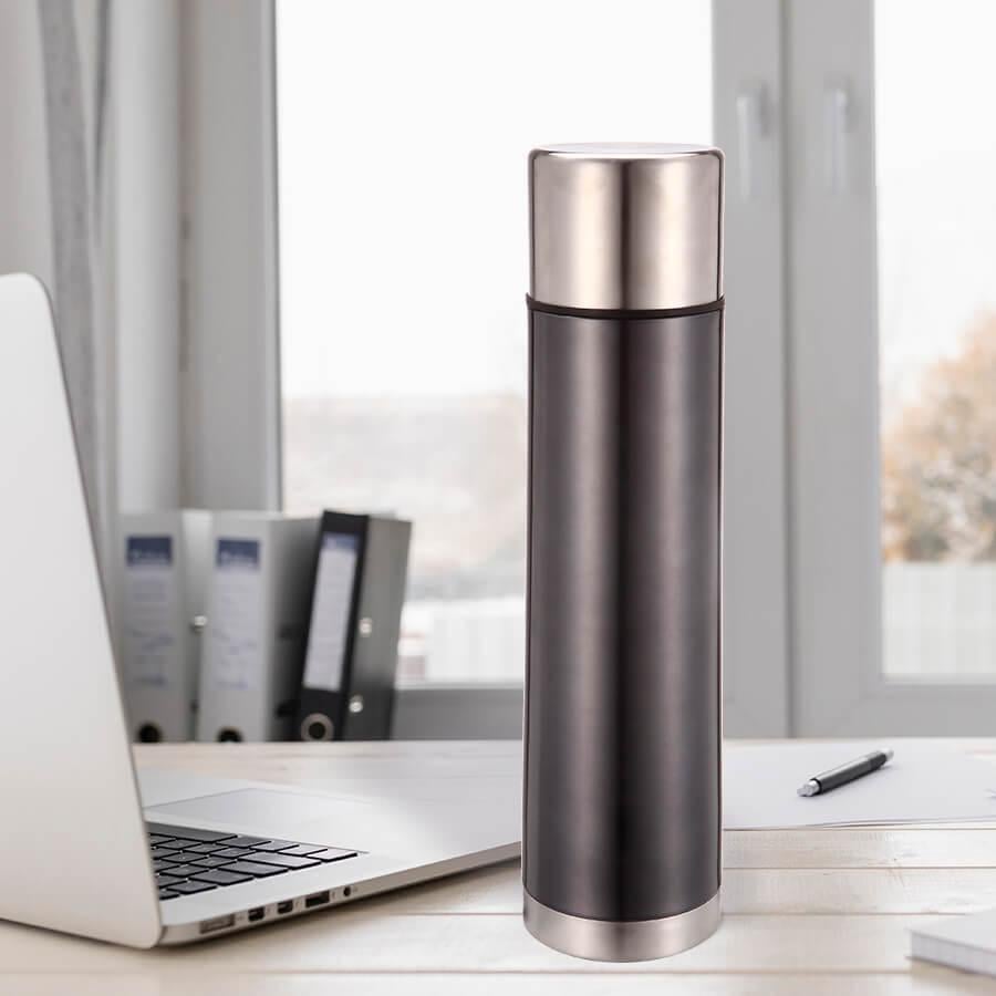 Термос питний Maestro з нержавіючої сталі 0,5 л Сірий (MR-1638-50) - фото 2