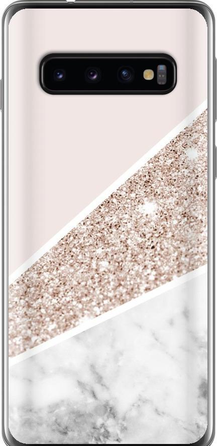 Чехол на Samsung Galaxy S10 Пастельный мрамор (4342u-1640-42517)