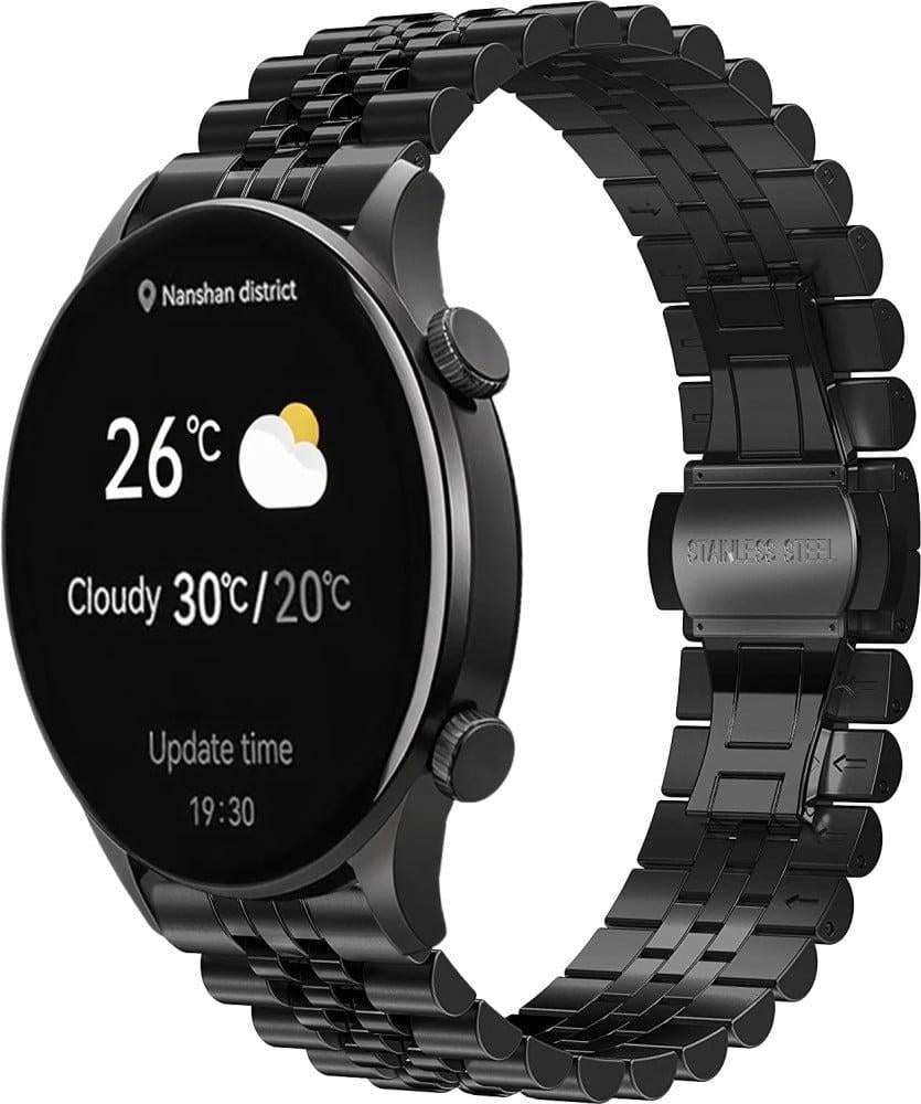 Браслет металлический Stech для Haylou Solar Plus RT3 LS16 Black (40713-2B) Браслет металлический Stech для Haylou Solar Plus RT3 LS16 Black (40713-2B)