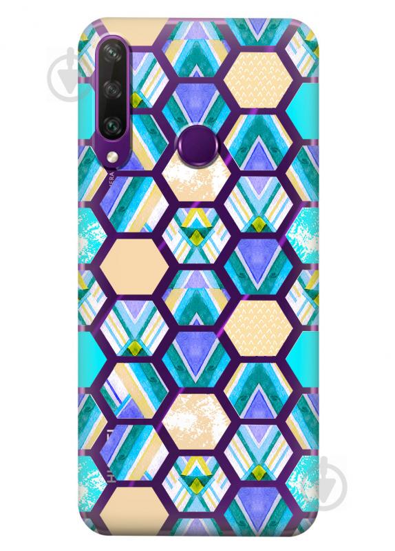 Прозрачный силиконовый чехол iSwag для Huawei Y6p с рисунком - Ромбы (KS2374) Прозрачный силиконовый чехол iSwag для Huawei Y6p с рисунком - Ромбы (KS2374)