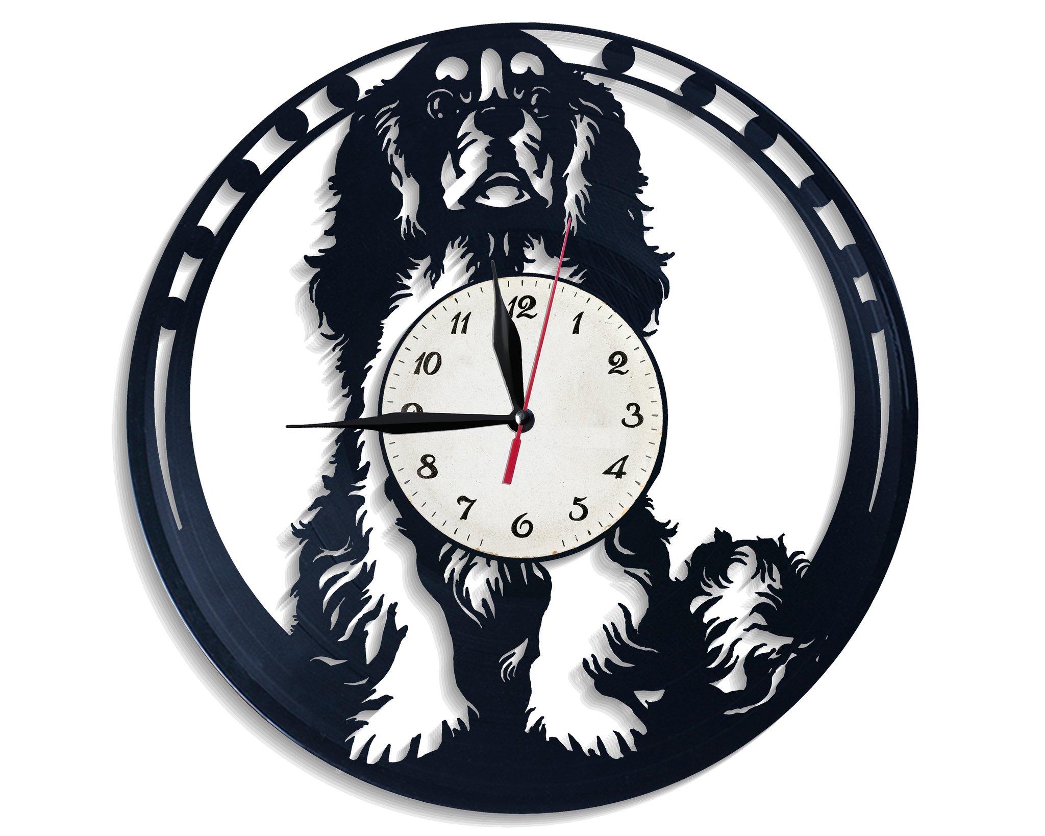 Часы настенные Спаниель 2838 из виниловой пластинки