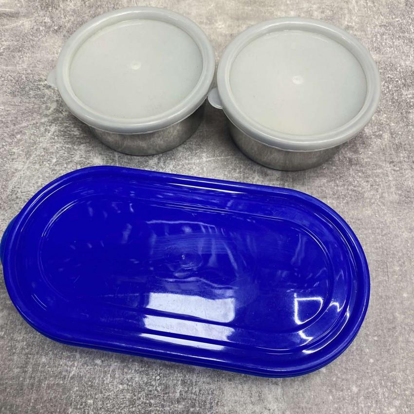 Набір контейнерів для обіду A-Plus 0626 в сумці 3 шт. Блакитний (1713130554) - фото 3