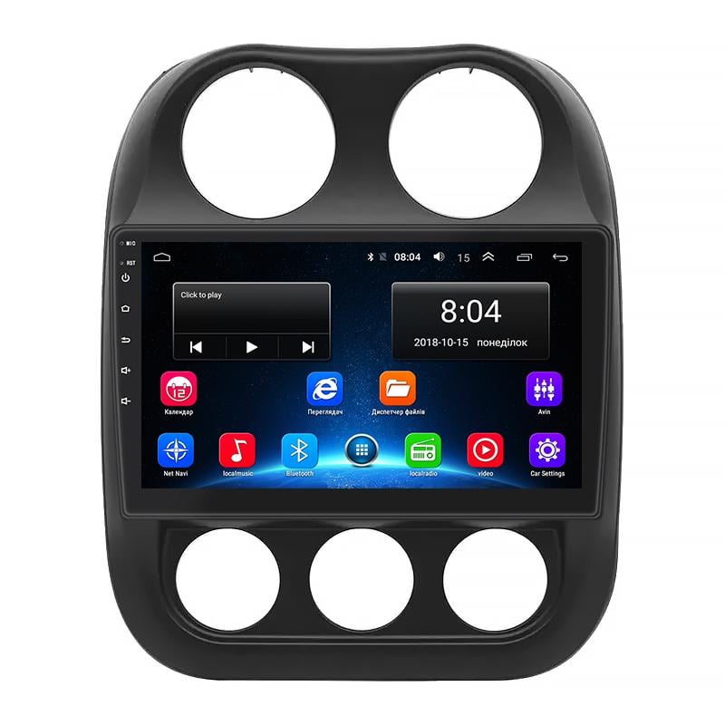 Автомагнитола штатная Lesko Base для Jeep Liberty Patriot 2006-2016 г. Wi-Fi/GPS 2/32 GB 10" (10260-51355)