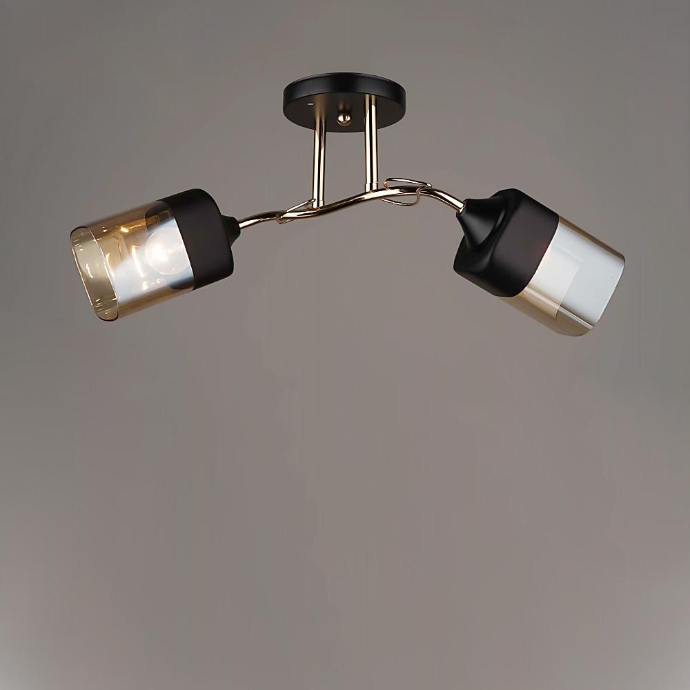 Люстра потолочная Light House SRS-19244/2 Черный/Золотой 