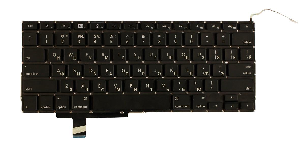 Клавіатура для ноутбука Apple MacBook Pro A1297 з підсвічуванням Light горизонтальний Enter Black Клавіатура для ноутбука Apple MacBook Pro A1297 з підсвічуванням Light горизонтальний Enter Black
