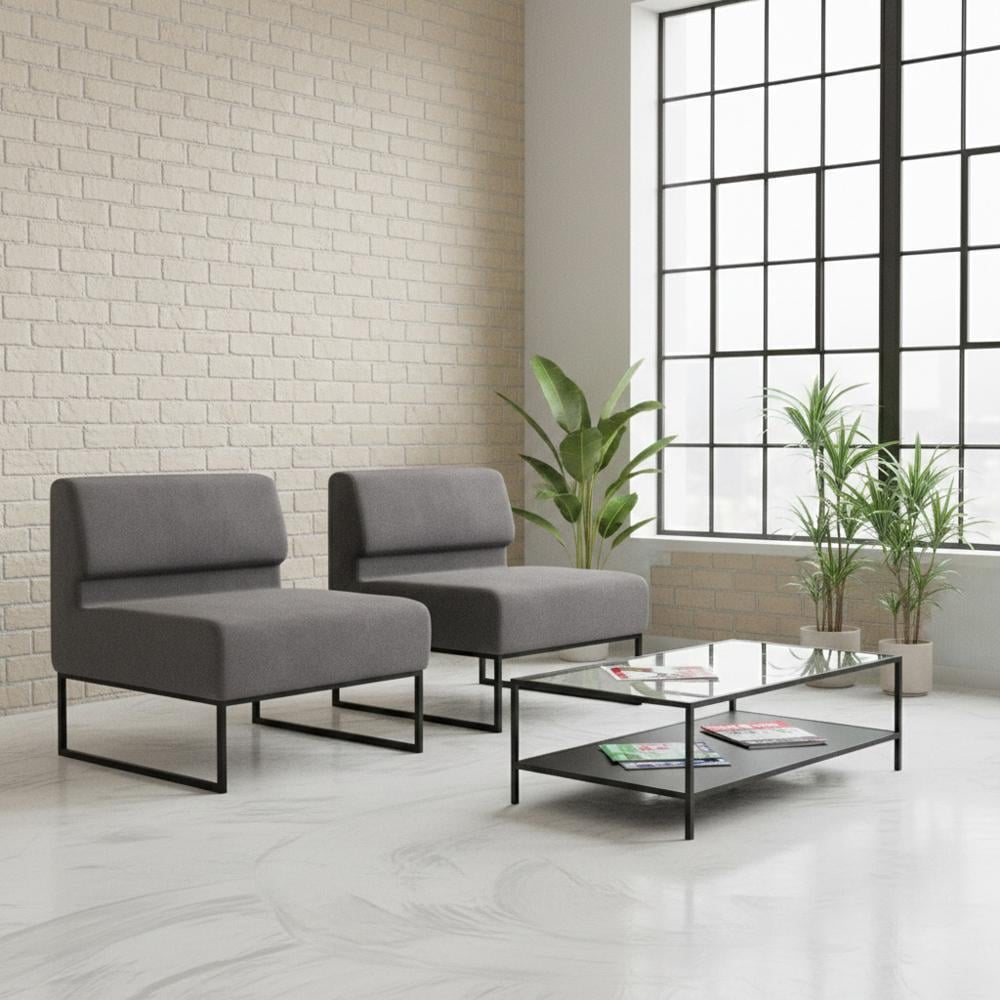 Диван модульный Lounge со спинкой 154х77х83 см Soft Grey (rich_sofa_00424)