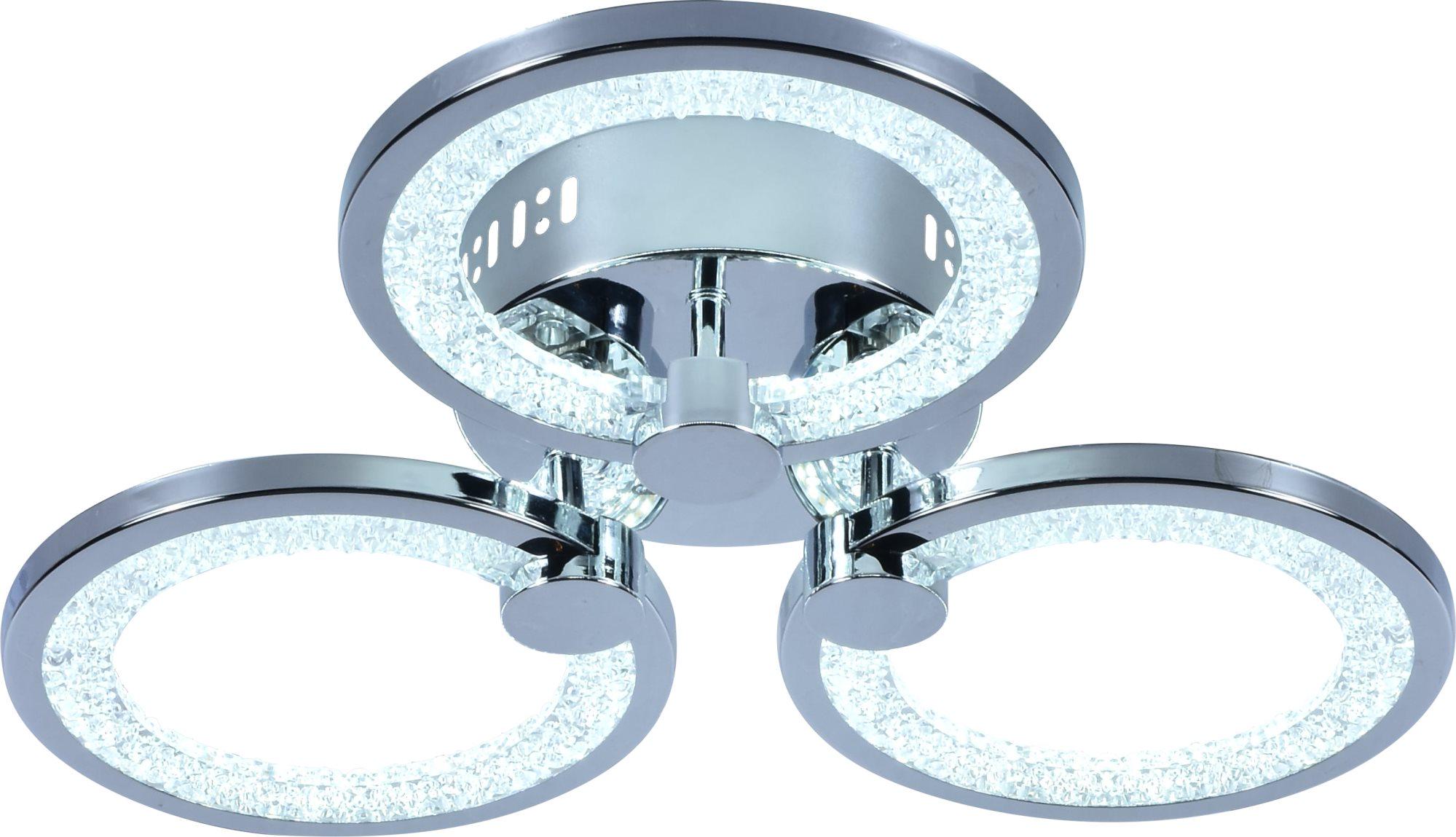 Люстра светодиодная Sirius LI8878/3B CR 60 W акриловая (000028003)