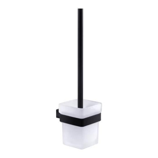 Ершик для унитаза Kroner KRP Edelstahl Kubus-SCH3910 настенный Белый/Черный (SVR-CV025649)