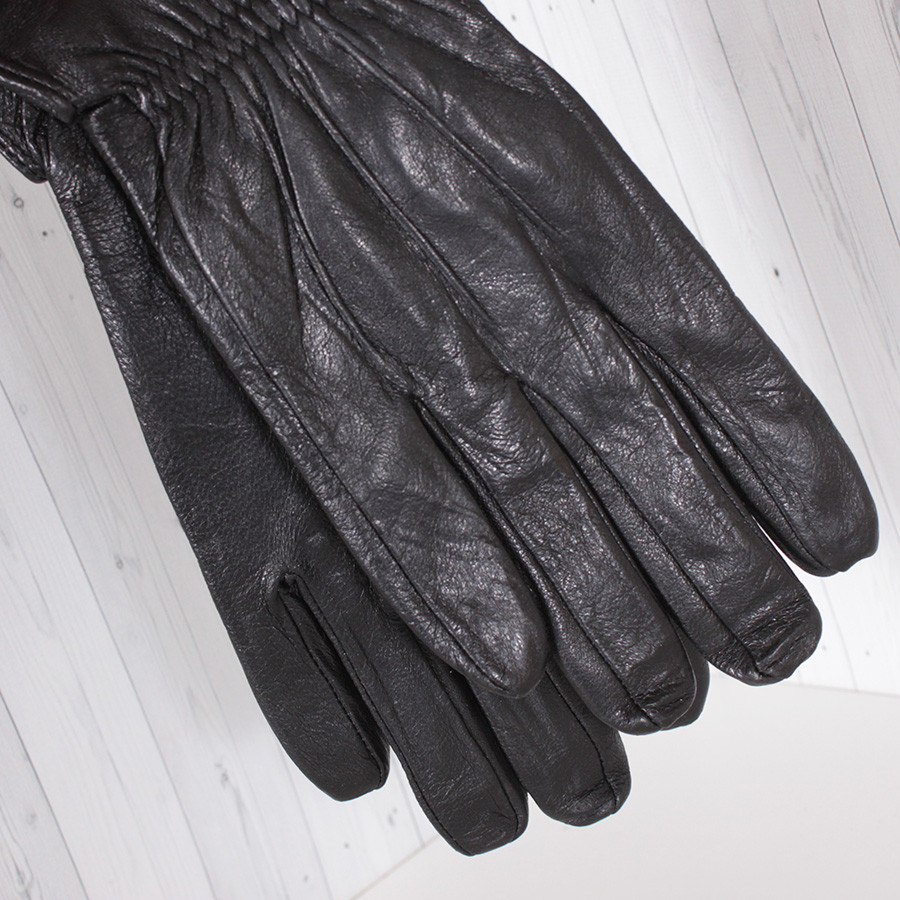 Рукавички чоловічі шкіряні LM0549-1 демісезонні з гумкою S/9,5"/21 см Чорний (2826802338) - фото 4 Рукавички чоловічі шкіряні LM0549-1 демісезонні з гумкою S/9,5"/21 см Чорний (2826802338) - фото 4