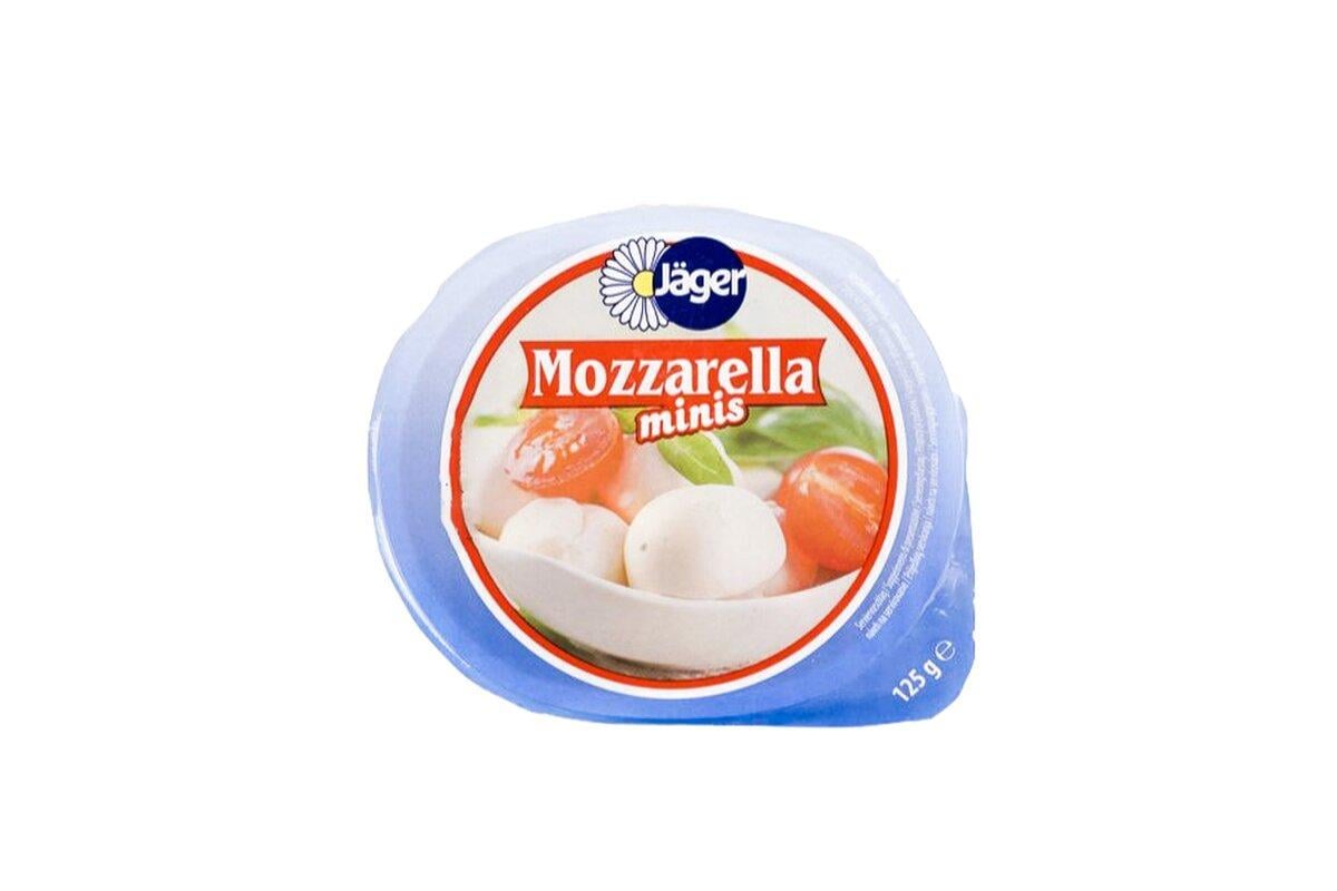Сыр Моцарелла мини Mozzarella minis Jager в розсоле 125 г (10106113)