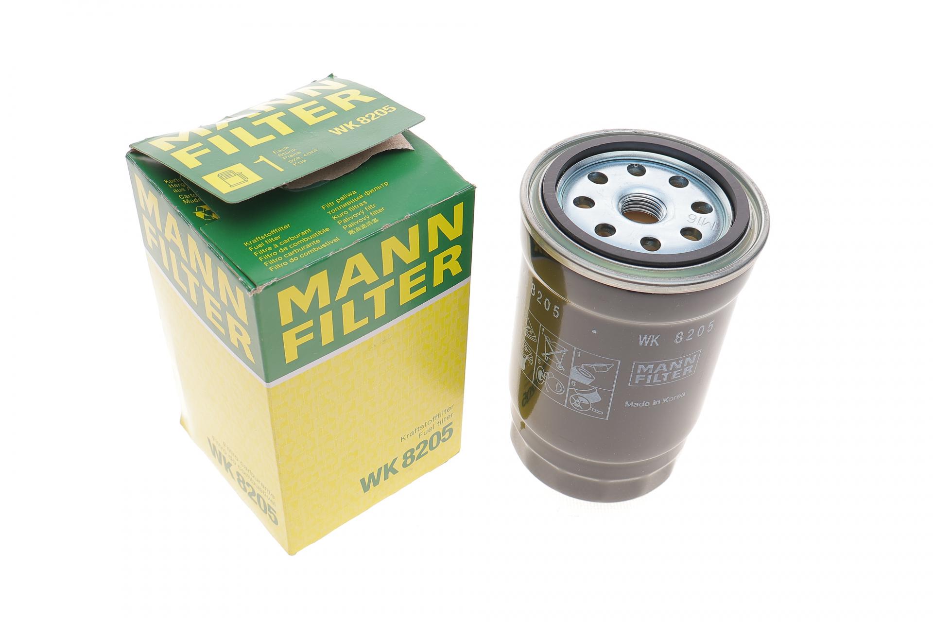 Фильтр топливный Mann-Filter для Hyundai Tucson/Kia Ceed 1,6/2,0CRDi 04- (WK 8205)