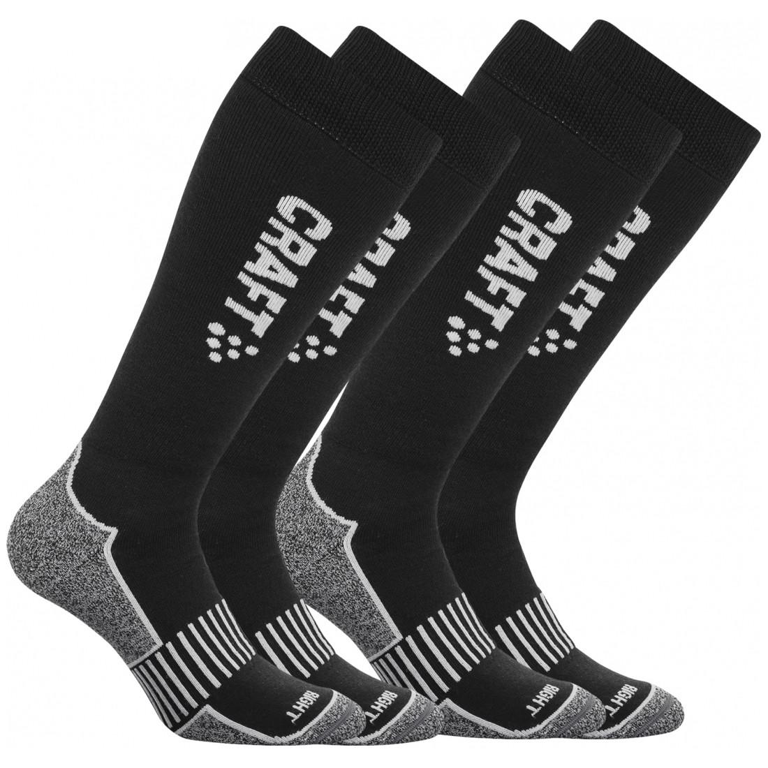 Термошкарпетки Craft Warm Multi 2-Pack High р. 34/36 2 пари Black/Iron (iz13540)