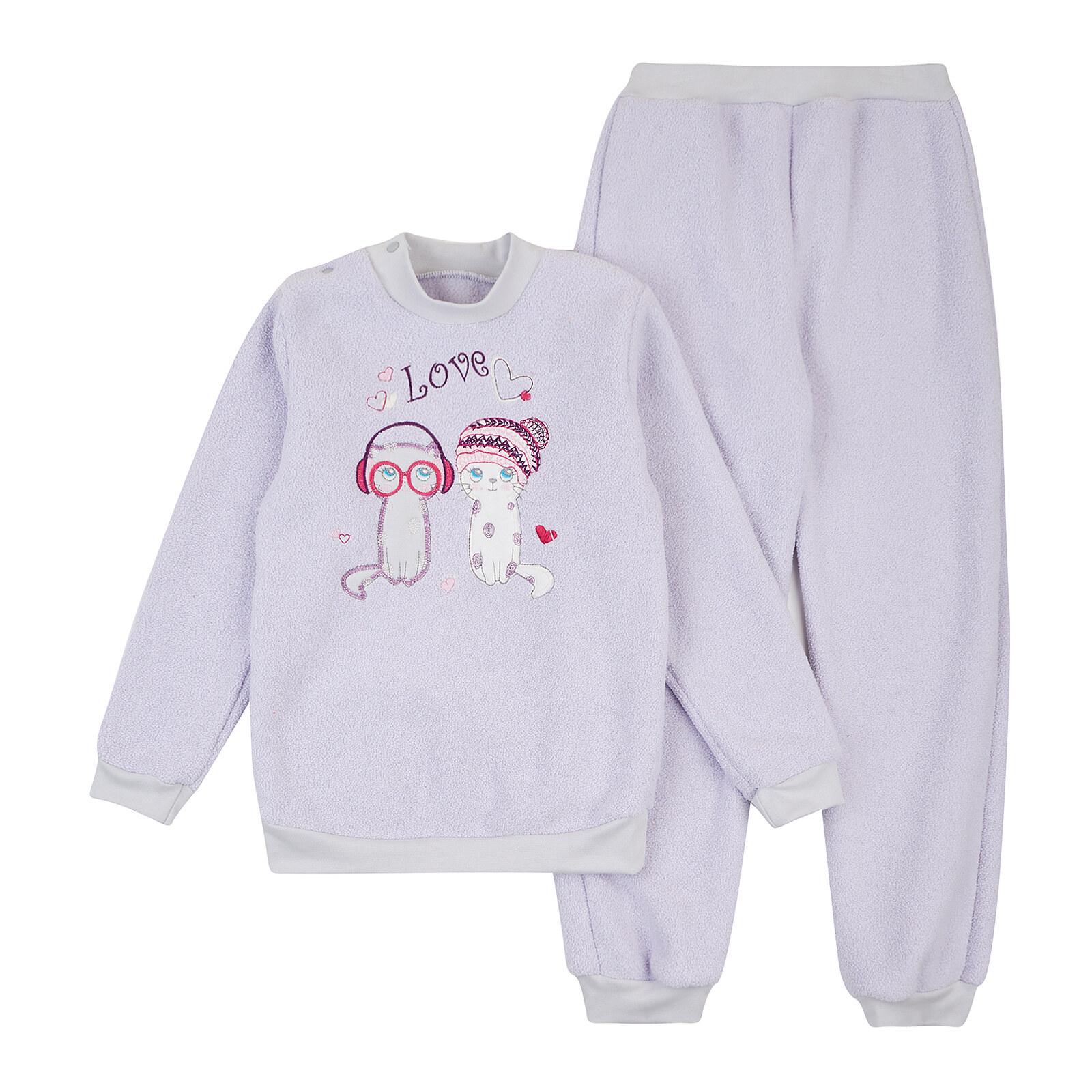 Пижама детская теплая ЛяЛя 92 см Сиреневый (К3МХ114)