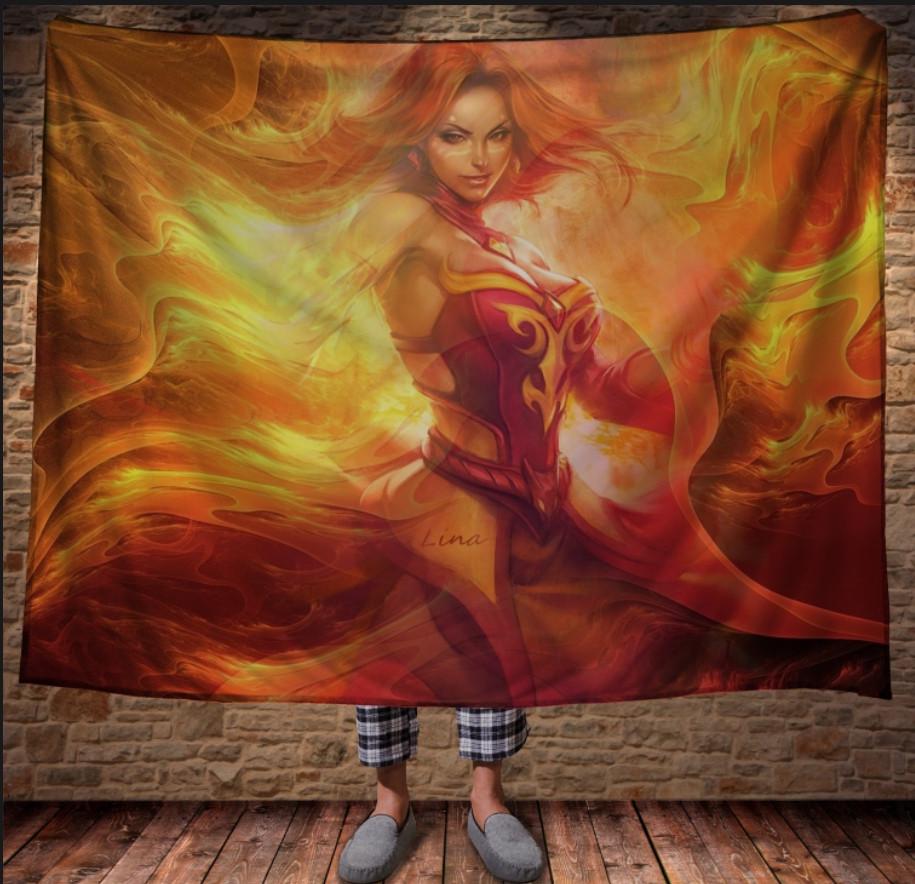 Плед с 3D принтом Дота Лина 150х200 см (epi_0172)