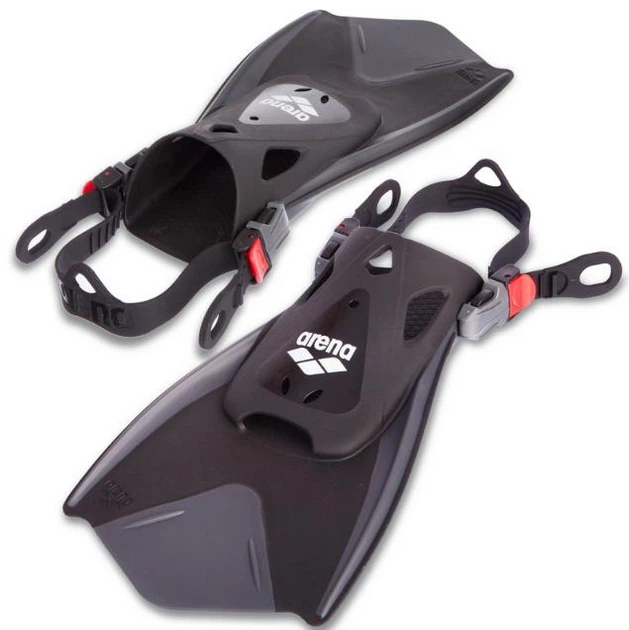 Ласты для бассейна короткие с открытой пяткой ARENA FITNESS FIN AR1E354-55 р. 33-35 Черный