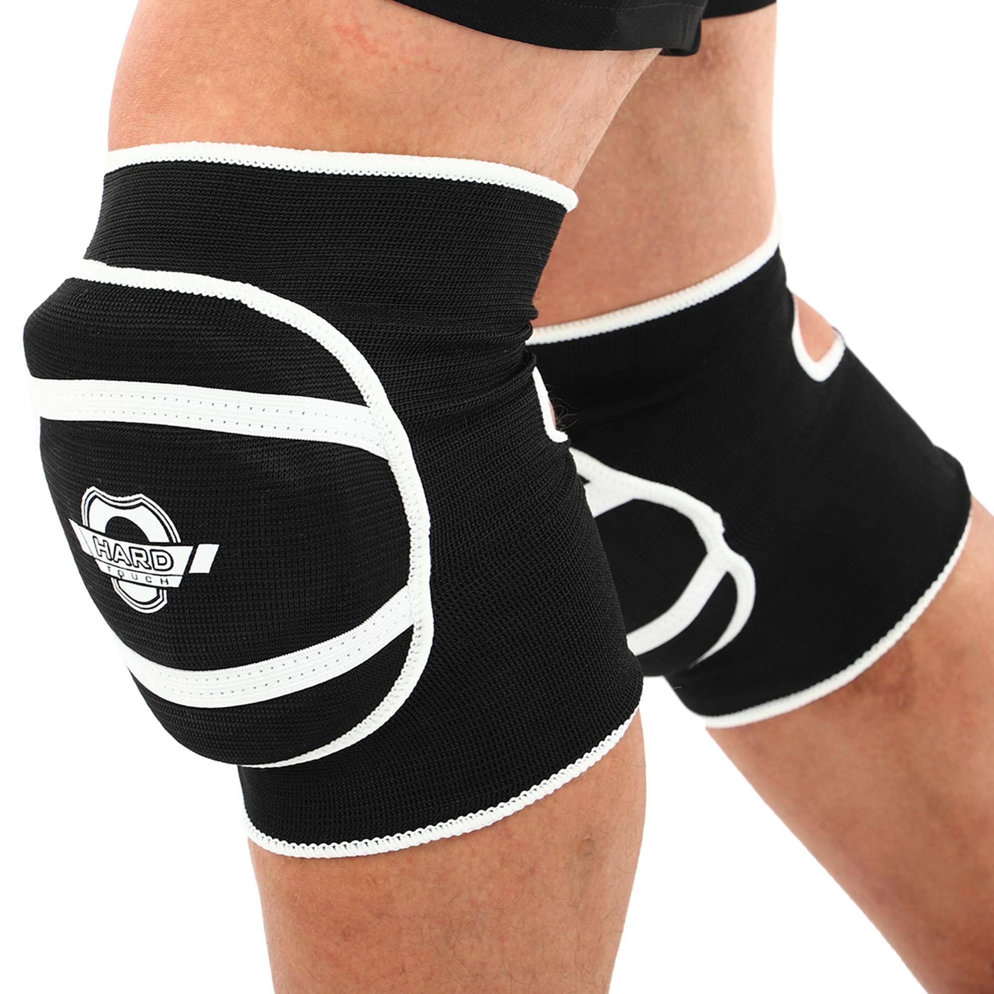 Наколенники для волейбола CO-8898 HARD TOUCH пара M Черный/Белый (6936116103232)