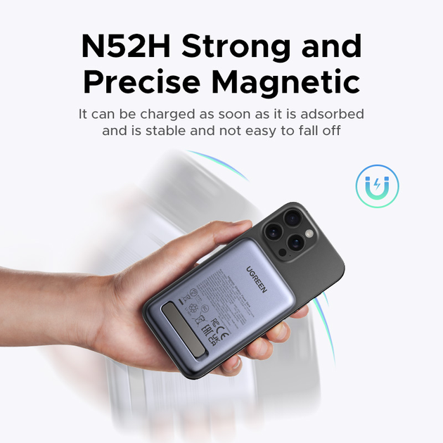 Повербанк UGREEN PB562 10000 mAh PD 20W Black (55140) - фото 11 Повербанк UGREEN PB562 10000 mAh PD 20W Black (55140) - фото 11