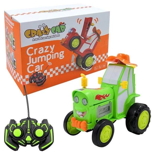 Радіокерований трактор музичний Crazy Jumping Car 2101А Зелений (31369940)