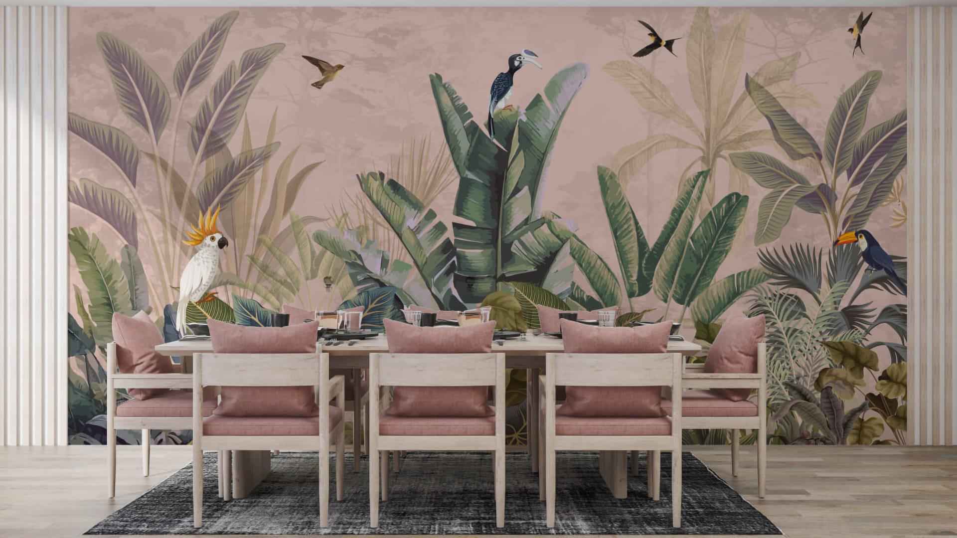 Фотообои флизелиновые Styleo Print-walls Утро в джунглях 022 300х200 см (Pw-022)