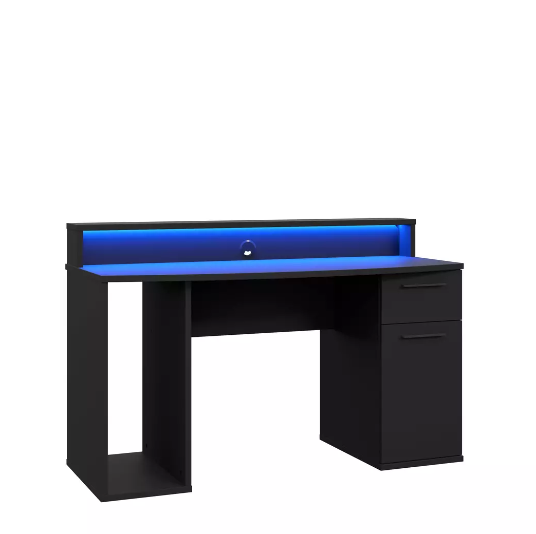 Компьютерный стол игровой ИгроСфера с LED подсветкой Черный (MS905) - фото 3