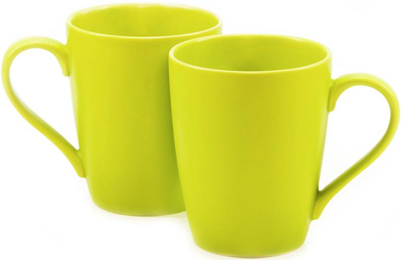 Набор керамических кружков Fissman Sunshine 300 мл 2 шт. Лайм - фото 2 Набор керамических кружков Fissman Sunshine 300 мл 2 шт. Лайм - фото 2