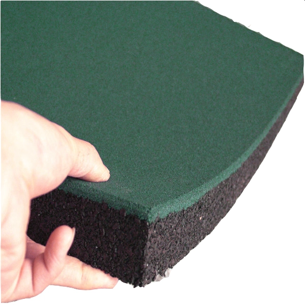 Резиновая плитка PuzzleGym 500х500х40 мм (зеленая)