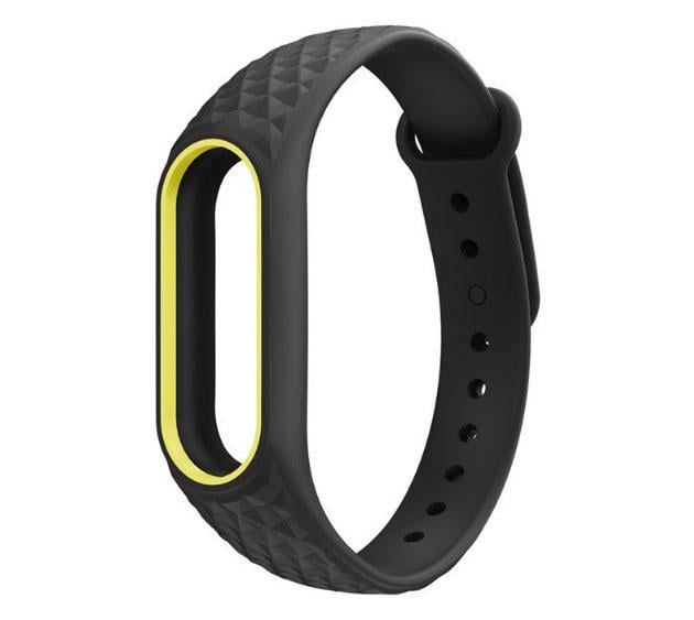 Силиконовый ремешок Primo для фитнес-браслета Xiaomi Mi Band 2 Edge Black/Yellow (662485130)