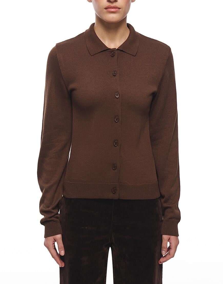 Сорочка Thea жіноча J.D.WOOL коричнева XS-S