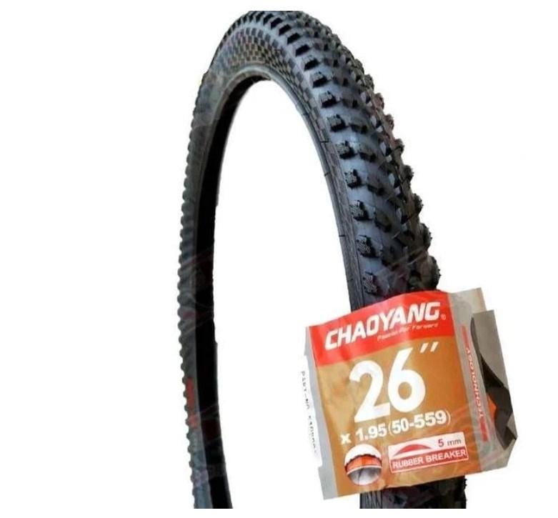 Покрышка Chao Yang 26"х1.95 47-559 H-5113 антипрокольная 5 мм Черный