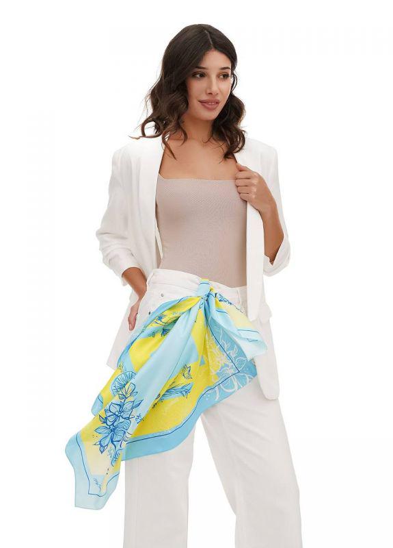 Хустка MyScarf дизайнерська Квіти України 90x90 см (27123134)