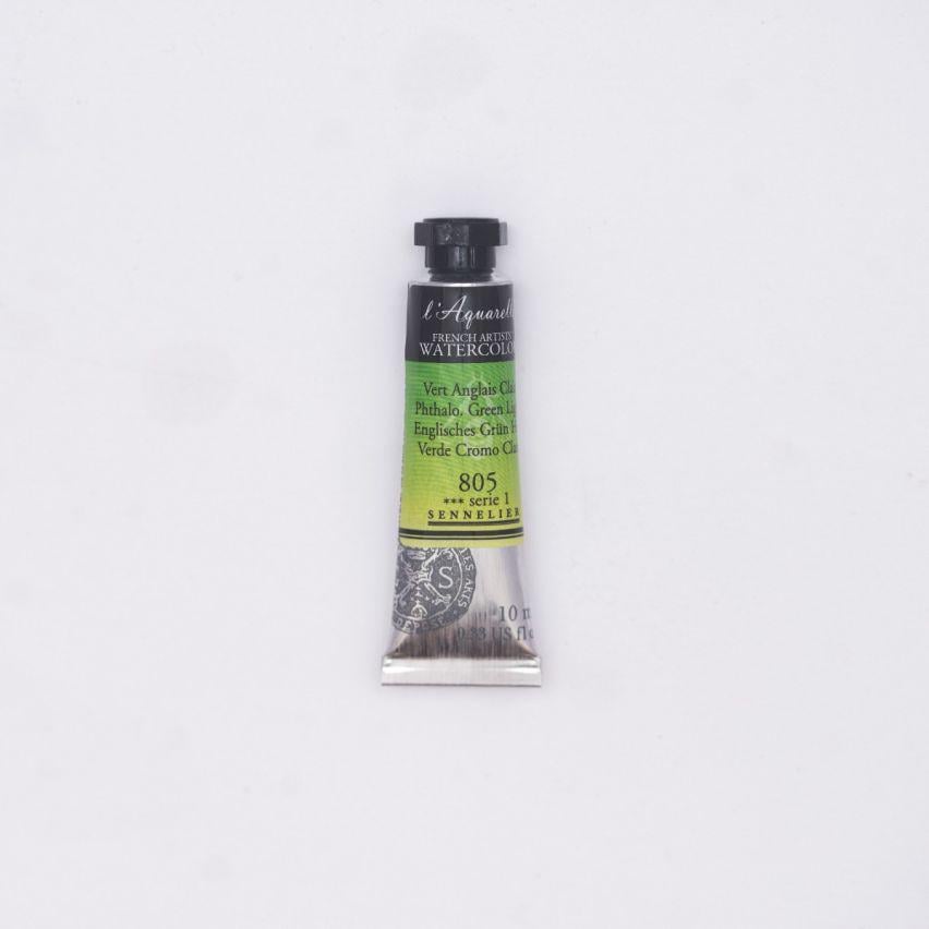 Акварель у тюбиках Sennelier L'Aquarelle S1 10 мл Фтало/світлo-Зелений